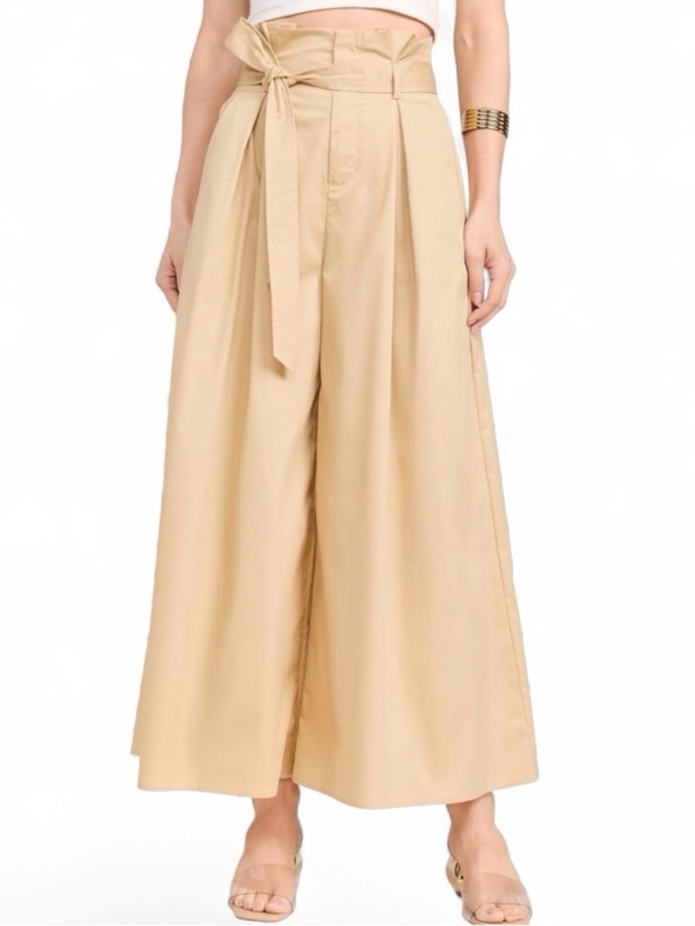 L'AGENCE Lowen Paperbag Crop Pants Size 4